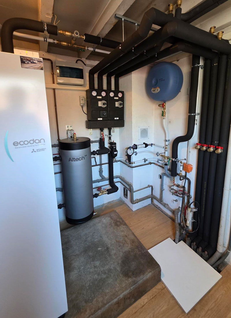 Remplacement d’une chaudière fioul basse température par une pompe à chaleur avec ballon thermodynamique