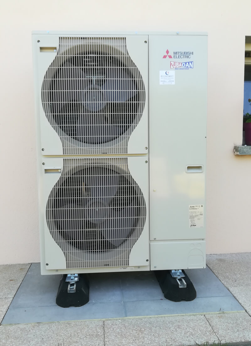 Installation d’une pompe à chaleur Mitsubishi