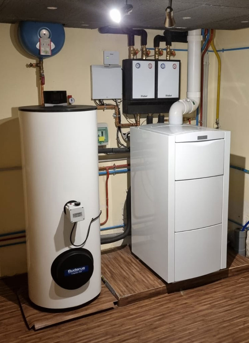 Remplacement d’une chaudière gaz chez un particulier par une chaudière Gaz VAILLANT à condensation avec production d’eau chaude sanitaire