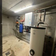 Dépose d'une chaudière fioul pour une Pompe à Chaleur Air/Eau et ballon (…)