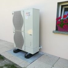 Installation d'une pompe à chaleur Mitsubishi