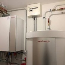 Installation d'une pompe à chaleur Weishaupt
