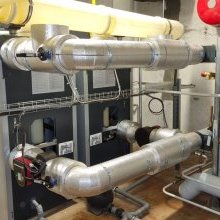 Installation de 2 chaudières BOSCH en cascade dans une copropriété sur la (…)